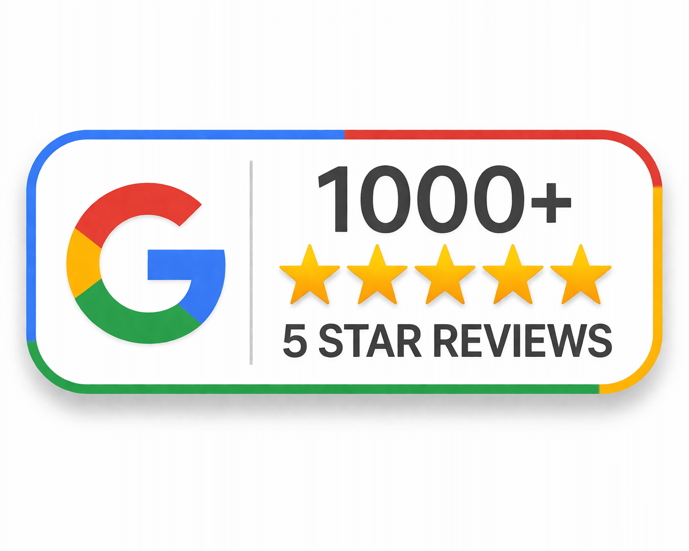 Google reviews trust badge design